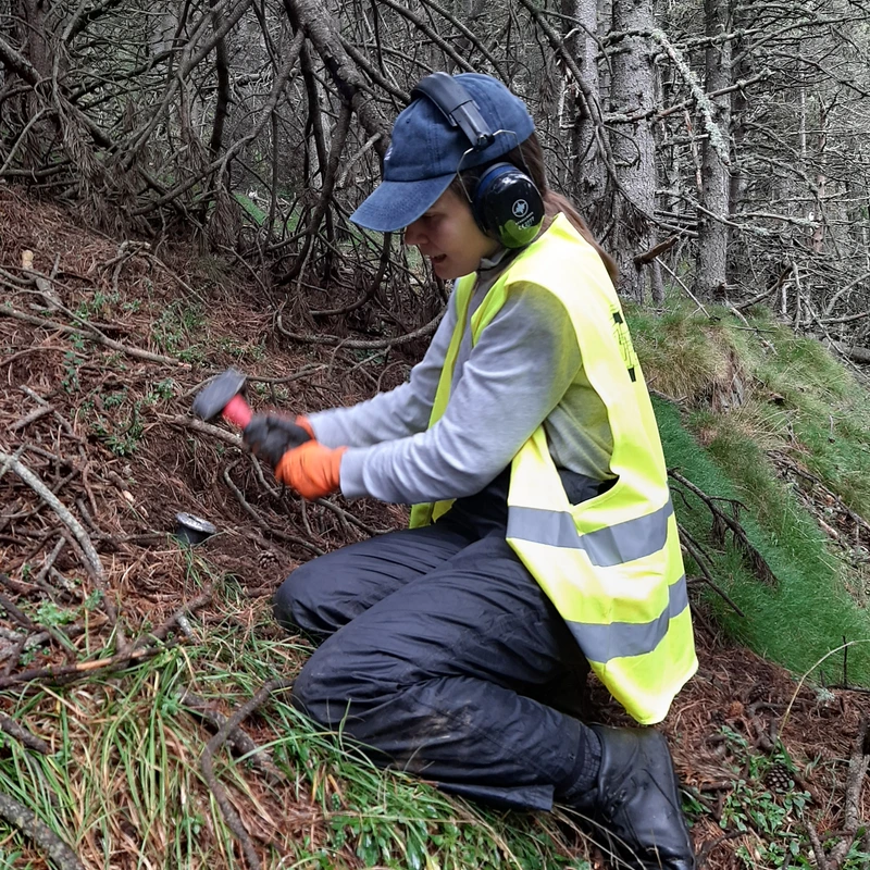 Sampling soil